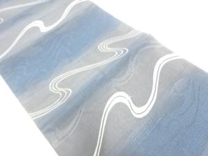 流水模様織り出し全通袋帯